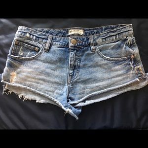 FREE PEOPLE DENIM SHORTS
